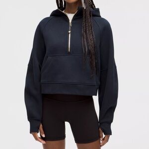 Lululemon Scuba Oversized Black Half-Zip Hoodie XL/XXL